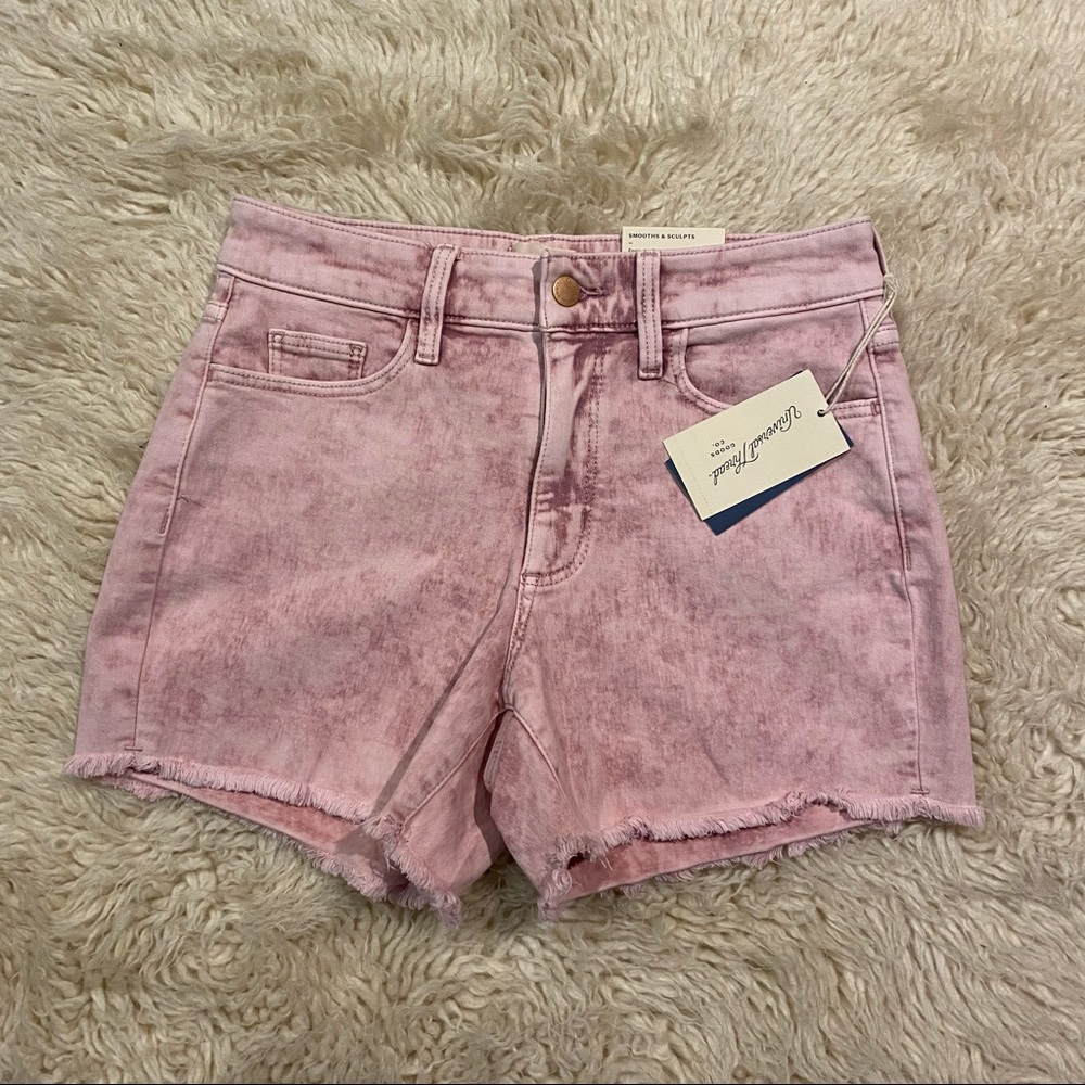 Universal Thread Pink Acid wash High Rise Shorts